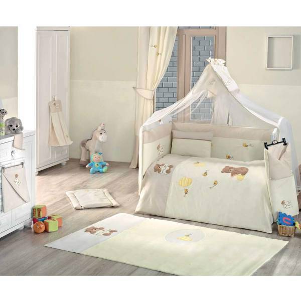 سرویس 9 تکه لحاف کودک کیدبو مدل Honey Bear، Kidboo Honey Bear 9 Pieces Kids Duvet Set