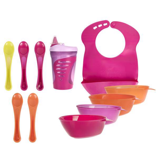 ست 11 تکه غذاخوری تامی تیپی مدل TT44673671، Tommee Tippee TT44673671 11 Pieces Feeding Set