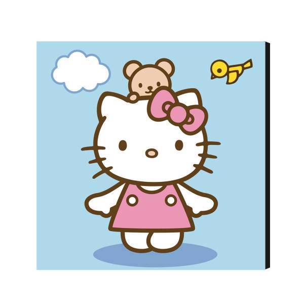 تابلو کودک ژیوار مدل Hello kitty 03 سایز 20x20 سانتی متر