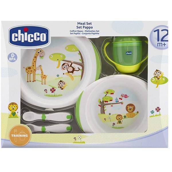 ست 5 تکه غذاخوری چیکو مدل 6833، Chicco 6833 5 Pieces Feeding Set