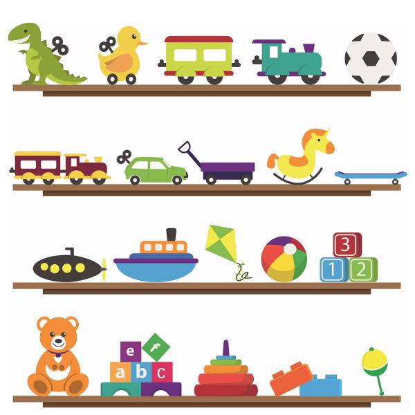 استیکر سالسو طرح toy shelf mjr