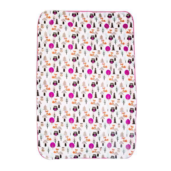 پتو نوزادی جاست کیوت مدل Pink Owl، Just Cute Pink Owl Baby Blanket