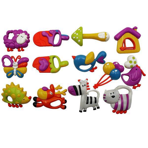 مجموعه 13 عددی جغجغه واته تویز مدل Loving Hut، Vate Toys Loving Hut Rattles 13 Pcs