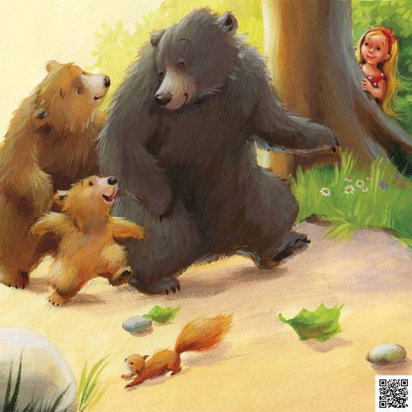 تابلو قصه گو گالری هنری پیکاسو طرح قصه دخترک مو طلایی و سه خرس، Picasso Art Gallery Goldilocks and the Three Bears Storyteller Board