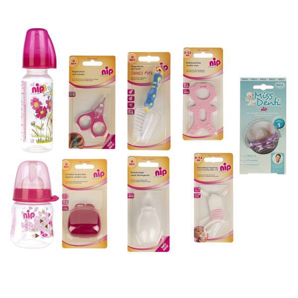 ست نوزادی نیپ مدل Gift Pack بسته 9 عددی، Nip Gift Pack Baby Set Pack Of 9