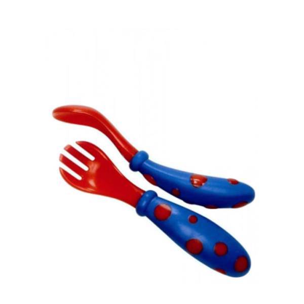 ست قاشق و چنگال نوبی مدل 5293، Nuby 5293 Spoon And Fork Set