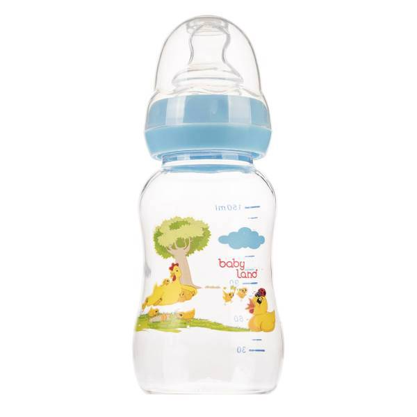 شیشه شیر بیبی لند مدل 306Chicken ظرفیت 150 میلی لیتر، Baby Land 306Chicken Baby Bottle 150ml