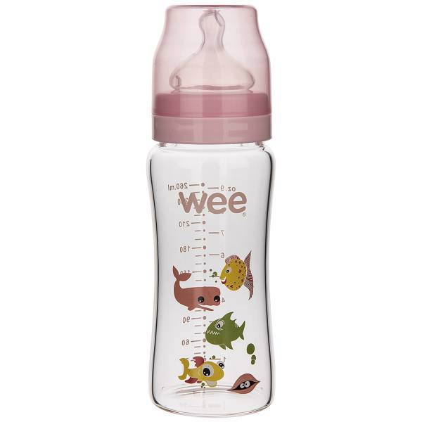 شیشه شیر وی مدل 746 ظرفیت 260 میلی لیتر، Wee 746 Baby Bottle 260ml