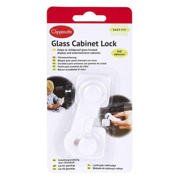 قفل کابینت کلیپاسیف مدل CL810، Clippasafe CL810 Glass Cabinet Lock