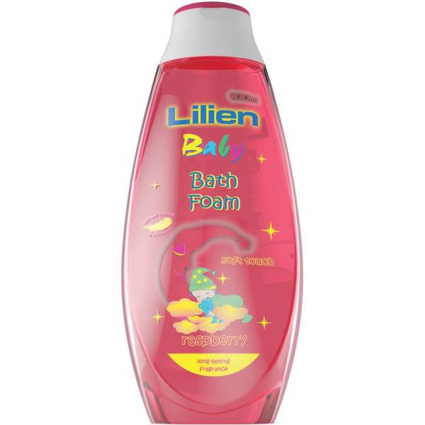 فوم حمام کودک لیلین مدل Raspberry حجم 400 میلی‌لیتر، Lilien Raspberry Baby Bath Foam 400 ml