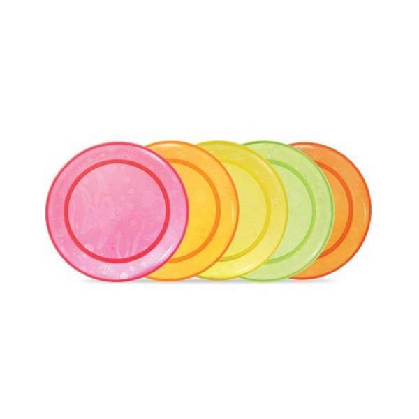 بشقاب مانچکین کد 10280 بسته 5 عددی، Munchkin Multi Plate 5 Pk