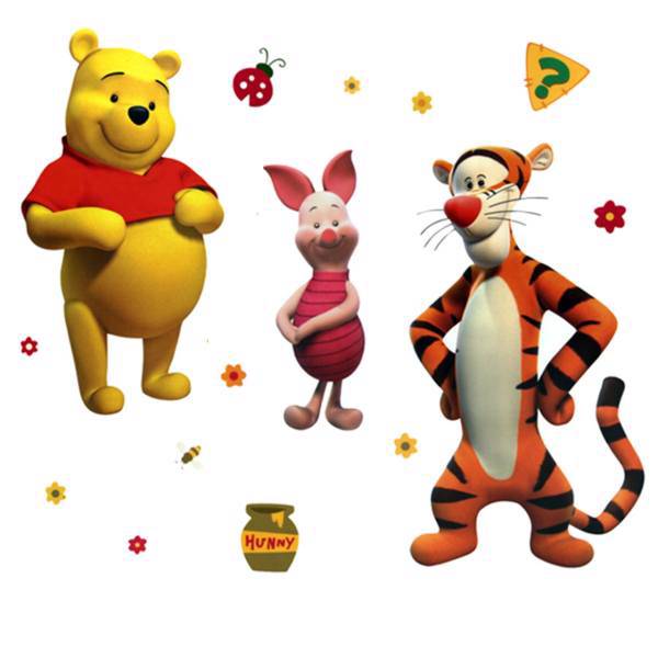 استیکر دکوفان مدل Tiger And Pooh، Decofun Tiger And Pooh Sticker