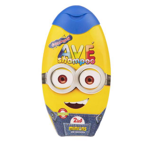 شامپو سر و بدن کودک اوه مدل 2in1 Minions مقدار 280 گرم، Ave 2in1 Minions Hair And Body Baby Shampoo 280g