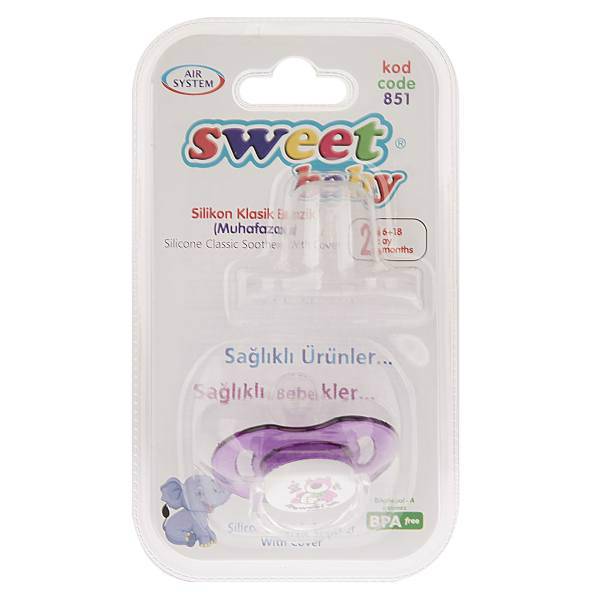 پستانک سوییت بیبی مدل 851PurpleBear، Sweet Baby 851PurpleBear Pacifier