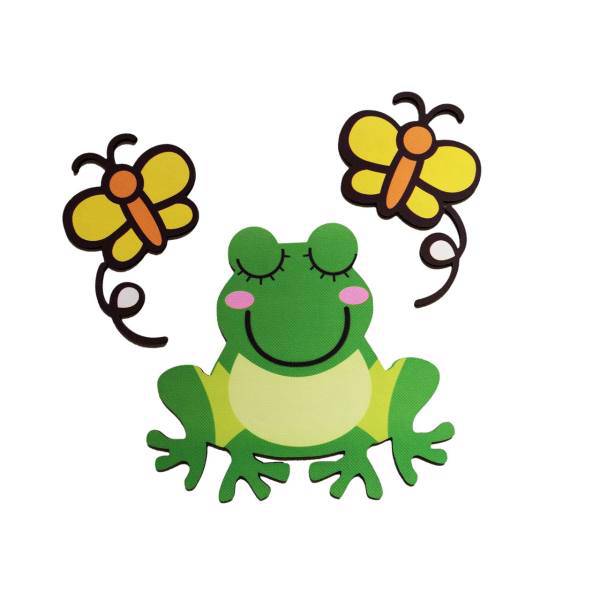 استیکر چوبی جیک جیک مدل کاراکتر خاله قورباغه، Jikjik Charachter Aunt Frog Wood Sticker