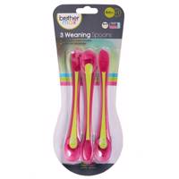 ست قاشق غذاخوری کودک برادر مکس مدل 3 Weaning Brother Max 3 Weaning Baby Spoons Set