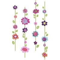 استیکر رومیت مدل گل خطی بزرگ Roommate Flower Stripe Giant Sticker