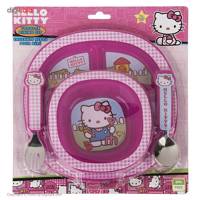 ست 4 تکه غذاخوری مانچکین مدل Hello Kitty Munchkin Hello Kitty 4 Pieces Feeding Set