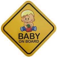 استیکر بیبی آن بورد دکوفان مدل پسر - Decofun Boy Baby On Board