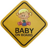 استیکر بیبی آن بورد دکوفان مدل دختر - Decofun Girl Baby On Board