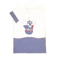 سرویس 4 تکه خواب نوزادی نیلی مدل Ship Nili Ship Baby Sleep 4 Pcs Set