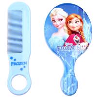 ست شانه و آینه فروزن مدل Snow Blue